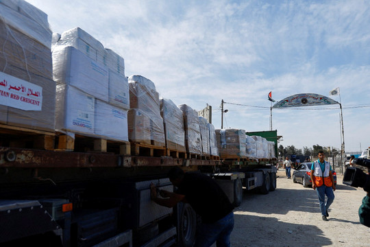 Israel mở thêm cửa khẩu, ít nhất 500 xe viện trợ nhân đạo có thể vào Gaza mỗi ngày