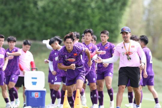 U23 Việt Nam tích cực rèn thể lực sẵn sàng đấu Kuwait