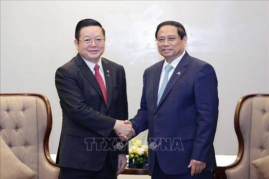 Thủ tướng Phạm Minh Chính tiếp Tổng thư ký ASEAN Kao Kim Hourn
