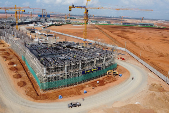 Vượt tiến độ thi công nhiều hạng mục dự án sân bay Long Thành