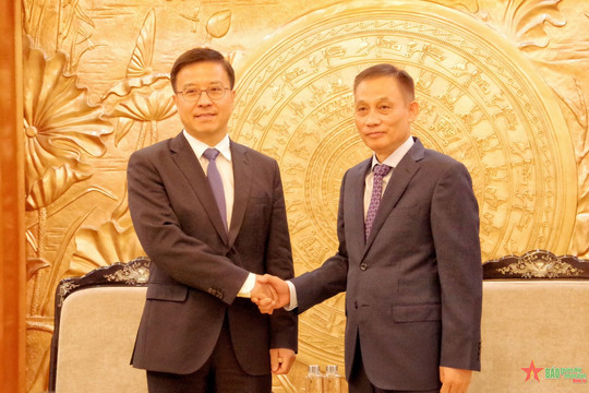 Trưởng ban Đối ngoại Trung ương tiếp Trợ lý Trưởng ban Liên lạc đối ngoại Trung ương Đảng Cộng sản Trung Quốc