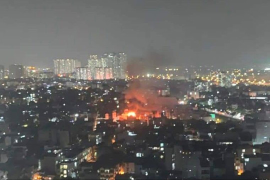 Lại xảy ra cháy tại ngõ 509 Vũ Tông Phan