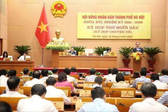 Kỳ họp thứ mười sáu, HĐND thành phố Hà Nội xem xét, quyết định 4 nhóm nội dung quan trọng