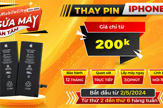 Địa chỉ thay pin iPhone tại Hà Nội uy tín, giá rẻ hàng đầu thị trường