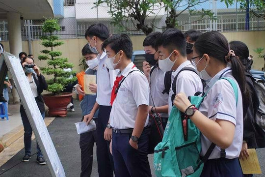 TP Hồ Chí Minh tăng hơn 5.500 chỉ tiêu tuyển sinh lớp 10 công lập