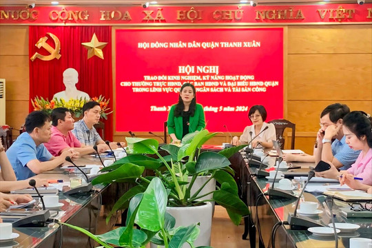 HĐND quận Thanh Xuân trao đổi kinh nghiệm quản lý ngân sách và tài sản công