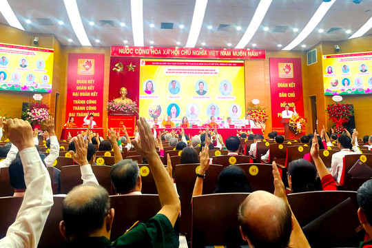 Đại hội đại biểu Mặt trận Tổ quốc Việt Nam quận Đống Đa thành công tốt đẹp