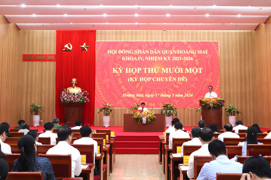 HĐND quận Hoàng Mai thông qua các nghị quyết về đầu tư công