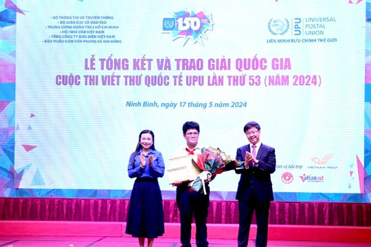 Thành phố Đà Nẵng có học sinh đạt giải Nhất viết thư quốc tế UPU