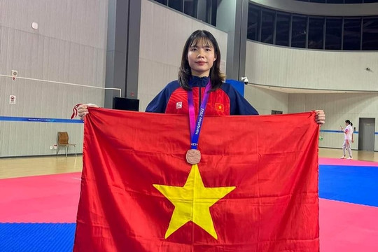 Võ sĩ Bạc Thị Khiêm giành Huy chương vàng châu Á 2024