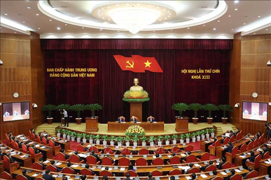 Thông cáo báo chí về phiên bế mạc của Hội nghị lần thứ chín Ban Chấp hành Trung ương Đảng khóa XIII