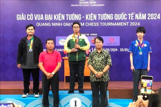 Phạm Trần Gia Phúc vô địch giải cờ vua quốc tế Quảng Ninh