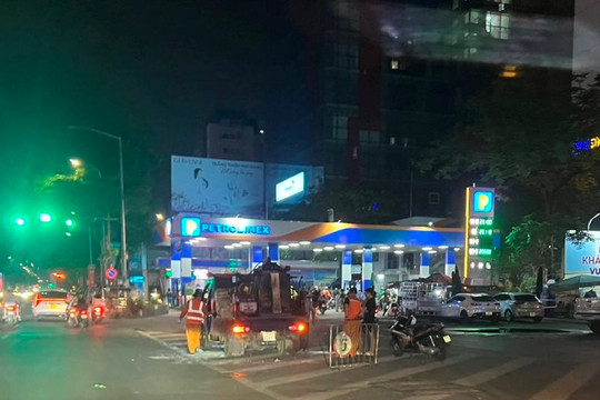 Tin cháy xe ô tô chở gas trên đường Nguyễn Lương Bằng là hoang báo