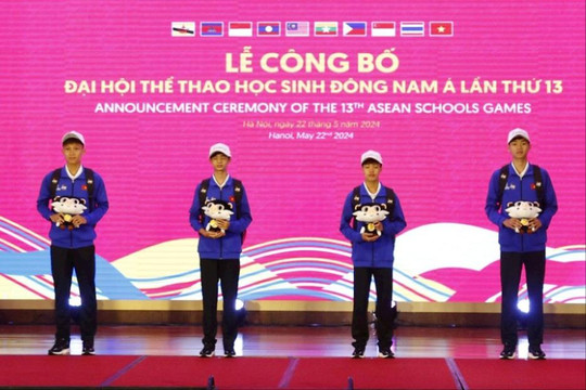 Hơn 1.300 VĐV tham gia Đại hội Thể thao học sinh Đông Nam Á lần thứ 13