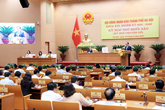 Kỳ họp thứ 17 HĐND thành phố Hà Nội sẽ xem xét, quyết định 57 nội dung