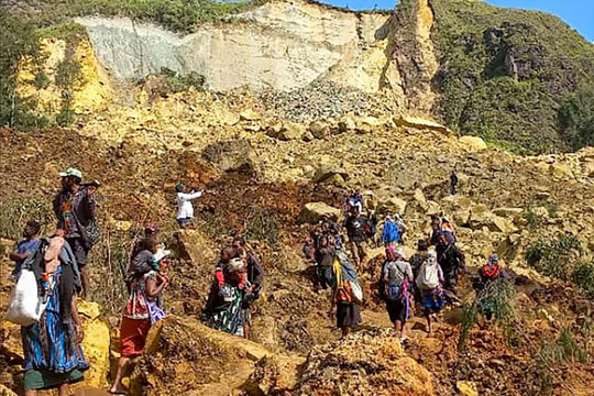 Số người chết do lở đất ở Papua New Guinea lên tới 2.000