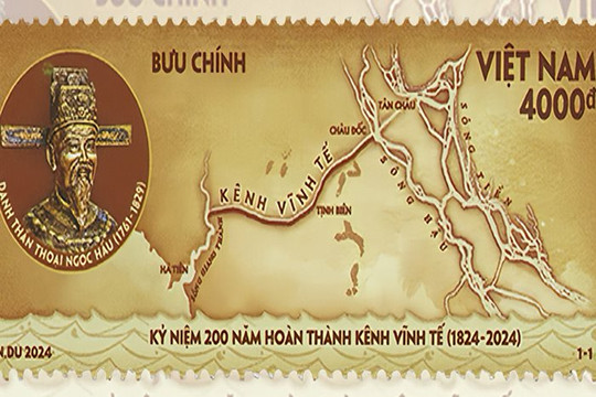 Phát hành bộ tem kỷ niệm 200 năm hoàn thành kênh Vĩnh Tế