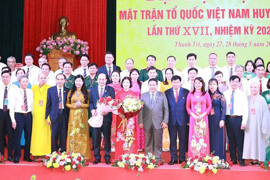 Bà Trần Thị Vân được bầu làm Chủ tịch Ủy ban MTTQ Việt Nam huyện Thanh Trì