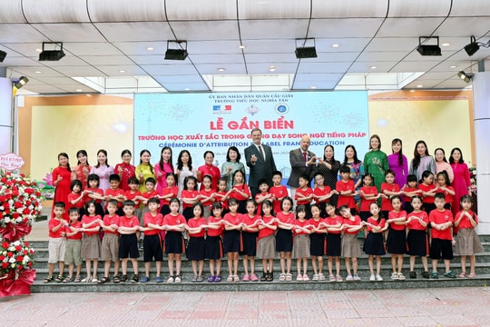 Trường Tiểu học Nghĩa Tân gia nhập mạng lưới Label FrancEducation (Pháp)