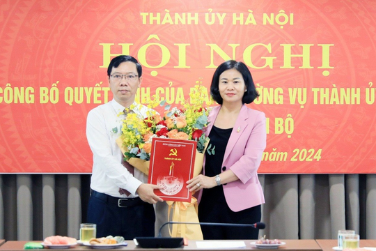 Đồng chí Nguyễn Hoàng Sơn giữ chức Phó Trưởng ban Tuyên giáo Thành ủy Hà Nội