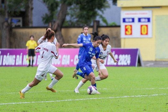 Giải bóng đá nữ vô địch quốc gia 2024: Than Khoáng sản Việt Nam bám đuổi quyết liệt tốp đầu