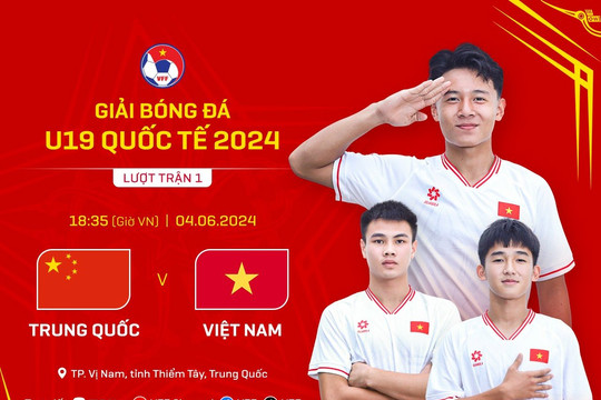 Tuyển U19 Việt Nam thua sát nút U19 Trung Quốc tại Giải giao hữu