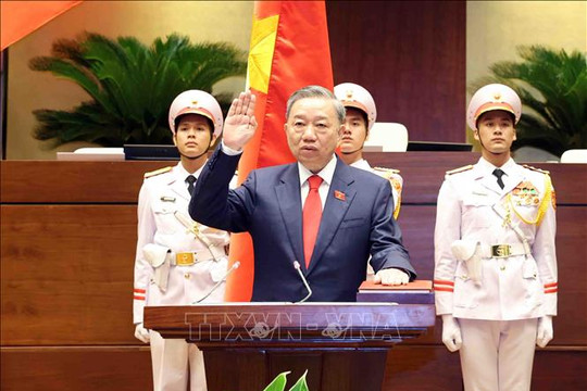 Thư chúc mừng Chủ tịch nước Tô Lâm và Chủ tịch Quốc hội Trần Thanh Mẫn