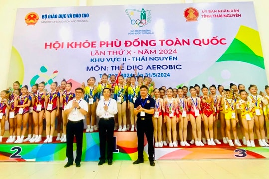 Hà Nội đạt giải Nhất toàn đoàn tại Hội khoẻ Phù Đổng toàn quốc khu vực II