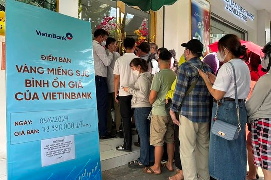 TP Hồ Chí Minh: Sẽ khắc phục tình trạng xếp hàng mua vàng miếng SJC