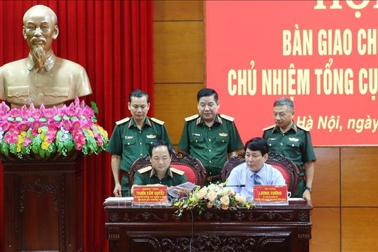 Bàn giao chức trách, nhiệm vụ Chủ nhiệm Tổng cục Chính trị Quân đội nhân dân Việt Nam