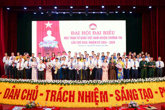 Ông Lê Tuấn Dũng tái đắc cử Chủ tịch Ủy ban MTTQ Việt Nam huyện Thường Tín