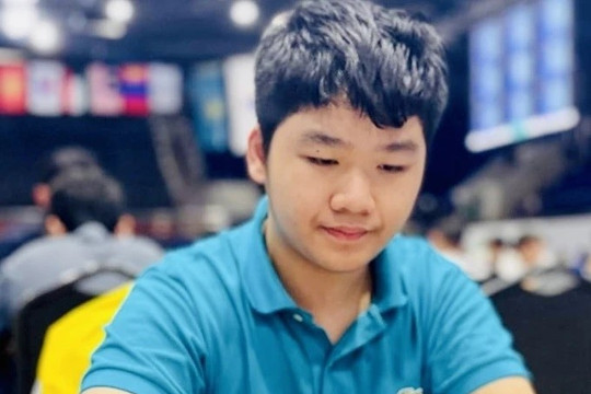 Kỳ thủ trẻ Đinh Nho Kiệt giành HCV tại Giải vô địch Cờ vua trẻ châu Á