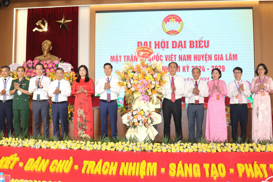 Ông Đinh Tất Thắng tái đắc cử Chủ tịch Ủy ban MTTQ Việt Nam huyện Gia Lâm