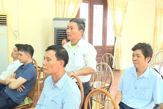 Đại biểu HĐND thành phố Hà Nội tiếp xúc cử tri huyện Phúc Thọ