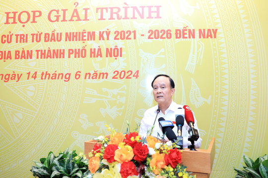 Thường trực HĐND thành phố Hà Nội nghe giải trình việc giải quyết kiến nghị của cử tri