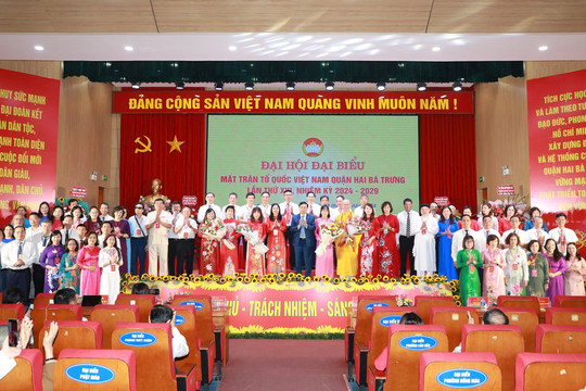 Đồng chí Nguyễn Xuân Diệp tái đắc cử Chủ tịch Ủy ban MTTQ Việt Nam quận Hai Bà Trưng