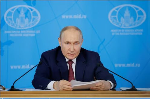 Tổng thống Nga Vladimir Putin nêu điều kiện đàm phán hòa bình Ukraine