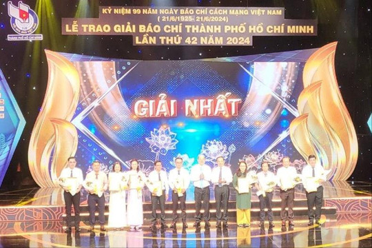Trao 61 giải thưởng Giải Báo chí thành phố Hồ Chí Minh năm 2024