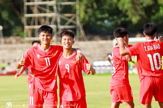 Giải vô địch U16 Đông Nam Á 2024: Việt Nam thắng đậm trong trận ra quân