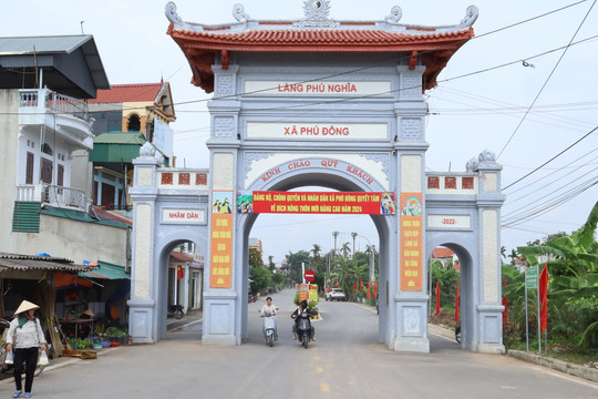 Xã Phú Đông (huyện Ba Vì) đạt chuẩn nông thôn mới nâng cao