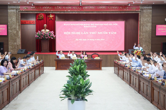 Khai mạc Hội nghị lần thứ 18 Ban Chấp hành Đảng bộ thành phố Hà Nội (khóa XVII)