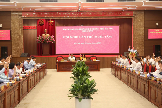 Sớm ban hành kế hoạch tổ chức đại hội đảng các cấp thành phố Hà Nội