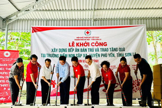 Hỗ trợ xây dựng bếp ăn bán trú cho trường mầm non tại tỉnh Sơn La