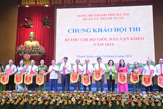 Quận Thanh Xuân tổ chức chung khảo Hội thi Bí thư chi bộ giỏi, Dân vận khéo