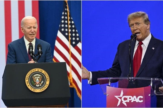 Tổng thống Joe Biden và cựu Tổng thống Donald Trump đối đầu trong cuộc tranh luận lịch sử