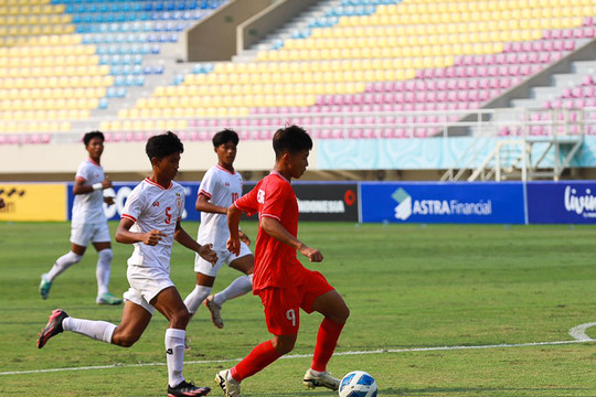 Giải vô địch U16 Đông Nam Á 2024: Thắng đậm Myanmar, U16 Việt Nam vào bán kết