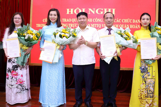 Đồng chí Trương Thị Thanh Nhàn giữ chức Chủ tịch Ủy ban MTTQ Việt Nam quận Hoàn Kiếm