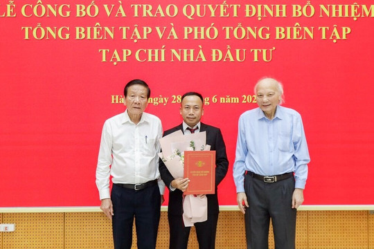 Nhà báo Phạm Đức Sơn được bổ nhiệm Tổng Biên tập Tạp chí Nhà đầu tư