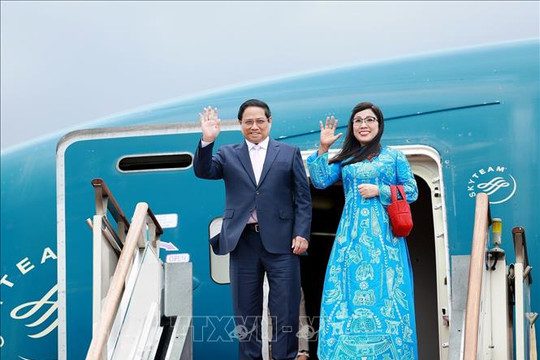 Lễ đón chính thức Thủ tướng Phạm Minh Chính và phu nhân thăm Hàn Quốc