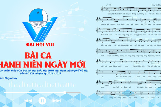 Công bố biểu trưng Đại hội đại biểu Hội Liên hiệp thanh niên Việt Nam TP Hà Nội lần thứ VIII